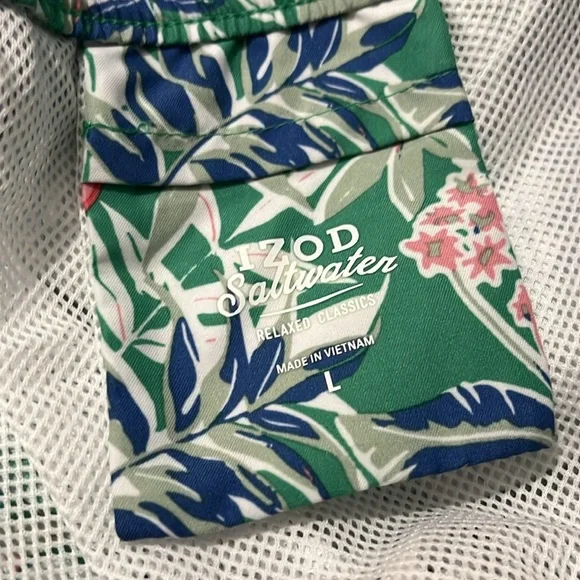 Izod Flamingo Swim Trunks Size Large NWT - Picture 8 of 11